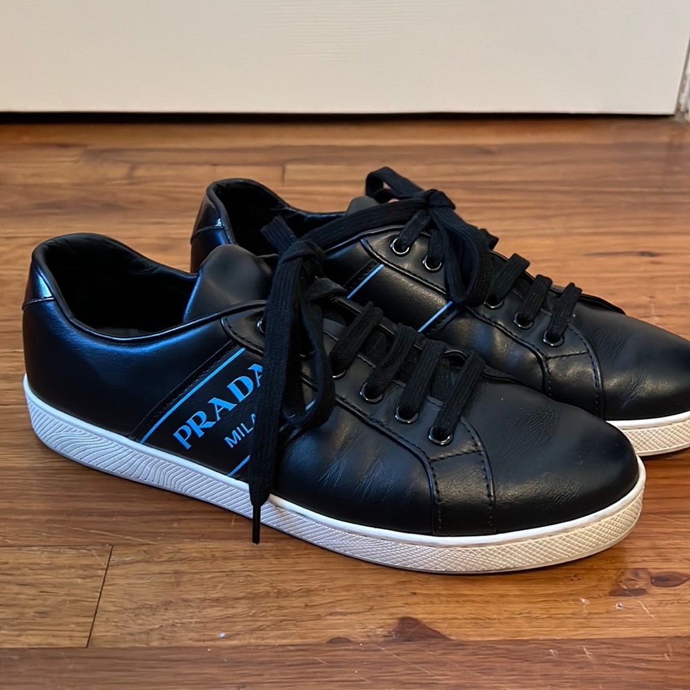 Prada Milano Black Leather Women’s Sneaker 39.5